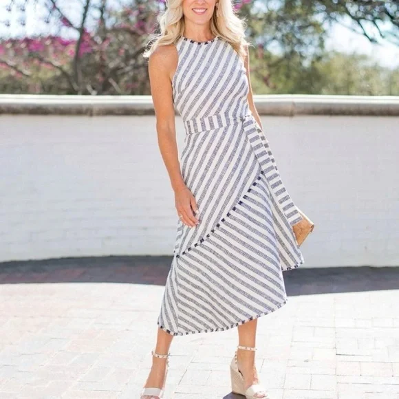 Banana Republic Asymmetrical Tweed Halter Sundress - Picture 2 of 8